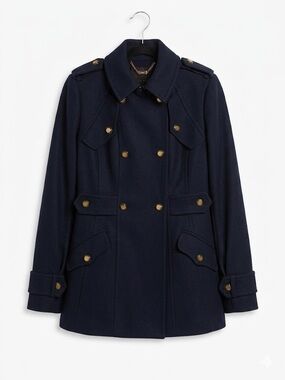 Ted Baker Navy Peacoat size 2 (6-8) Coat Jacket Military